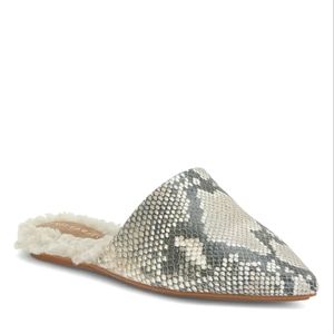 Vince Camuto Snake Print Mules